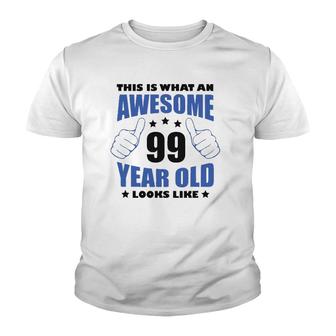 99Th Birthday Awesome Gift For Him 99 Years Old Grandpa 1923 Ver2 Youth T-shirt | Mazezy