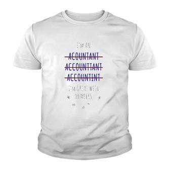 Accountant Funny Accounting Gift Youth T-shirt - Thegiftio UK