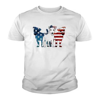 American Flag 4Th Of July Jack Russell Terrier Dog Lovers Youth T-shirt - Thegiftio UK