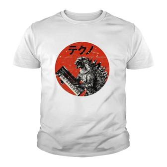 Analog Vintage Synthesizer - Japanese Retro Monster Youth T-shirt - Thegiftio UK