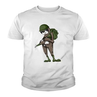 Army Sloth Animal Lover Youth T-shirt - Thegiftio UK
