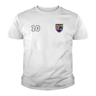 Cayman Islands Number 10 Soccer Tee Flag Football Youth T-shirt - Thegiftio UK