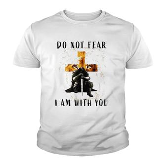 Christian Bible Verse Men Lion Faith Fear Religious V3 Youth T-shirt - Thegiftio UK