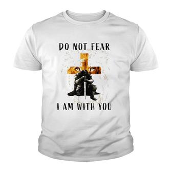 Christian Bible Verse Men Lion Faith Fear Religious Youth T-shirt | Mazezy
