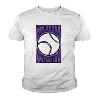 Colorado Hippie Graphic Design Baseball Youth T-shirt - Thegiftio UK