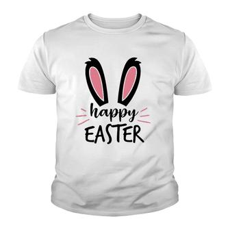Cute Bunny Design For Sunday School Or Egg Hunt Happy Easter Youth T-shirt | Mazezy