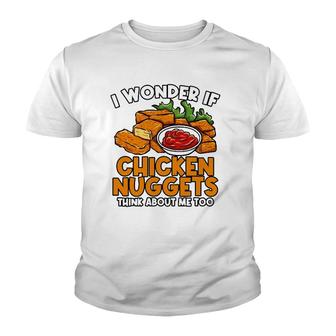 Cute Chicken Nuggets And Mama Hugs Funny Chicken Nugs Lovers Youth T-shirt - Thegiftio UK