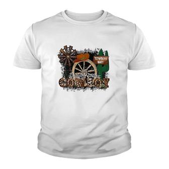 Daddys Little Cowboy Way Classic V2 Youth T-shirt - Thegiftio UK