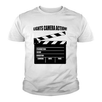Director S Lights Camera Action Tees Men Women Gifts Youth T-shirt | Mazezy