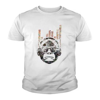 Dj Headphones Gorilla Vintage Retro Youth T-shirt - Thegiftio UK