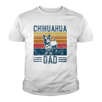 Dog Chihuahua Dad - Vintage Chihuahua Dad Youth T-shirt - Thegiftio UK
