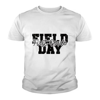 Field Day 2022 First Grade School Teacher Kids Yellow Youth T-shirt - Seseable