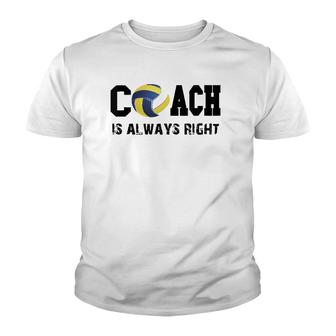 Funny Volleyball Coach Gifts Gift For Volleyball Coach Youth T-shirt | Mazezy