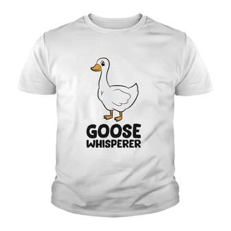 Goose Whisperer Love Goose Birds Funny Goose Youth T-shirt - Thegiftio UK
