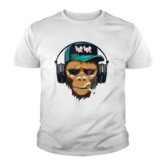 Graffiti Monkey Hip Hop Urban Hip Hop Graphic Youth T-shirt - Thegiftio UK
