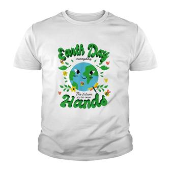 Green Squad For Future Is In Our Hands Of Everyday Earth Day Youth T-shirt - Thegiftio UK