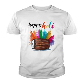 Happy Holi 2022 India Colors Spring Festival Hindu Youth T-shirt | Mazezy