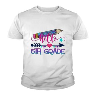 Hello 5Th Grade Funny First Day Of School Teacher Student Youth T-shirt - Thegiftio UK