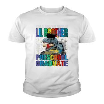 Im A Super Proud Lil Brother Of A 2023 Preschool Graduate Youth T-shirt - Thegiftio UK