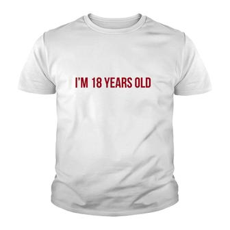 Im Not 60 Im 18 Years Old 60Th Birthday 1961 Ver2 Youth T-shirt - Seseable