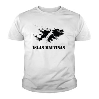 Islas Malvinas Falkland Islands Map Youth T-shirt - Thegiftio UK