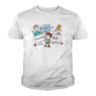Joe Biden Touched Me Funny Biden 2020 Youth T-shirt - Thegiftio UK