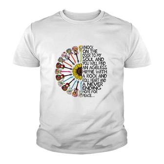 Knock On The Door To My Soul Funny Hippie Youth T-shirt | Mazezy