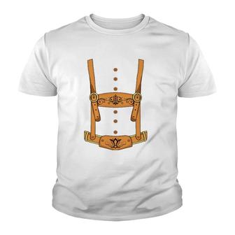 Lederhosen Oktoberfest German Beer Festival Costume Youth T-shirt - Thegiftio UK