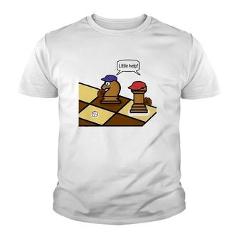 Little Helpbaseball Chess Pun Humor Funny Gift Youth T-shirt - Thegiftio UK