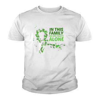 May Mental Health Awareness Month Green Ribbons Family Gift Raglan Baseball Tee Youth T-shirt - Seseable