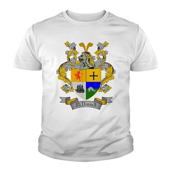 Mcdonnell Coat Of Arms | Mcdonnell Surname Family Crest Youth T-shirt - Seseable