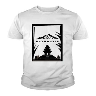 Mens Kathmandu Nepal Lovers Gift Youth T-shirt | Mazezy