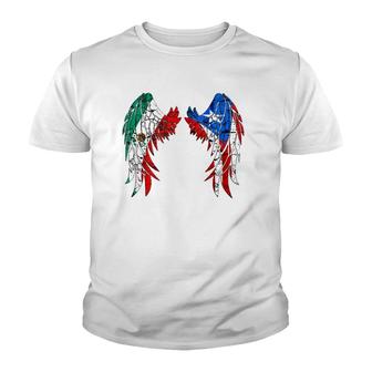 Mexican Puerto Rico Flag Mexico Mexican And Puerto Rican Youth T-shirt | Mazezy