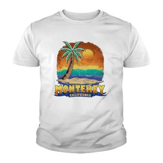 Monterey California Vintage Distressed Souvenir Youth T-shirt - Thegiftio UK