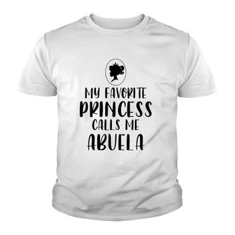 My Favorite Princess Calls Me Abuela Mothers Day Gift Youth T-shirt - Thegiftio UK