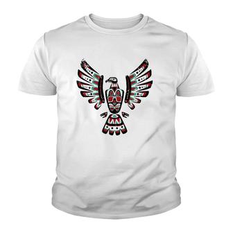 Native American Falcon Astrological Sign Zodiac Sign Indian Youth T-shirt - Thegiftio UK