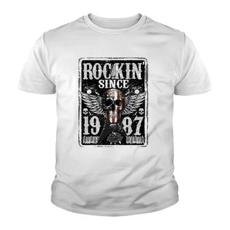 Rockin Since 1987 35 Years Old 35Th Birthday Classic Youth T-shirt - Seseable