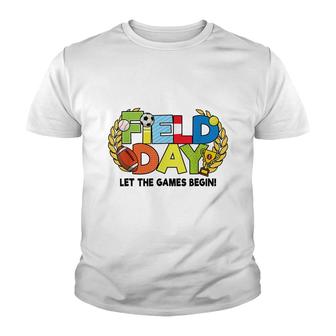 School Field Day Teacher Let The Games Begin Field Day 2022 Youth T-shirt - Thegiftio UK