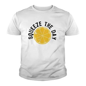Squeeze The Day Juicer Juice Lover Gift Youth T-shirt - Thegiftio UK