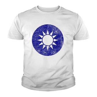 Taiwan Flag Taiwanese Emblem Roundel Taipei V2 Youth T-shirt - Thegiftio UK