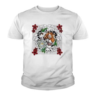 Tattoo Style Traditional Japanese Tiger Chinese Zodiac Youth T-shirt - Thegiftio UK