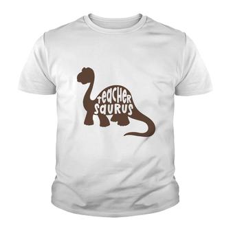 Teacher Saurus Dinosaur Great Art Graphic Youth T-shirt - Seseable