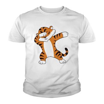 Tiger Dabbing Tiger Fan Tiger Lover Dabbing Tiger Dab Youth T-shirt - Thegiftio UK