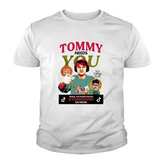 Tommyinnit Needs You Please Just Please Follow Youth T-shirt | Mazezy