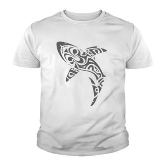 Tribal Shark Lover Ocean Life Youth T-shirt | Mazezy