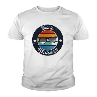 Tupelo Mississippi Ms Vacation Souvenir Sunglasses Sunset Gr Youth T-shirt - Thegiftio UK