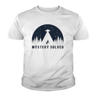 Unicorn Ufo Mystery Solved Funny Animal Tee Youth T-shirt - Thegiftio UK