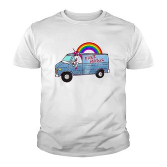 Unicreep Free Magic Creepy Unicorn Youth T-shirt - Thegiftio UK