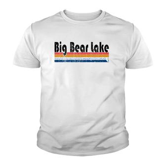 Vintage 80S Style Big Bear Lake Ca Youth T-shirt | Mazezy