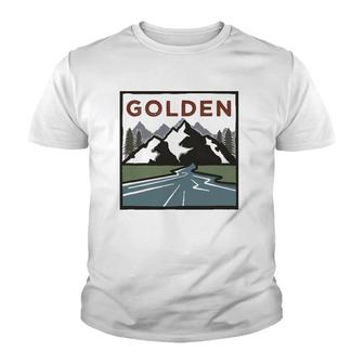 Vintage Golden Colorado Illustration Retro Golden Youth T-shirt | Mazezy